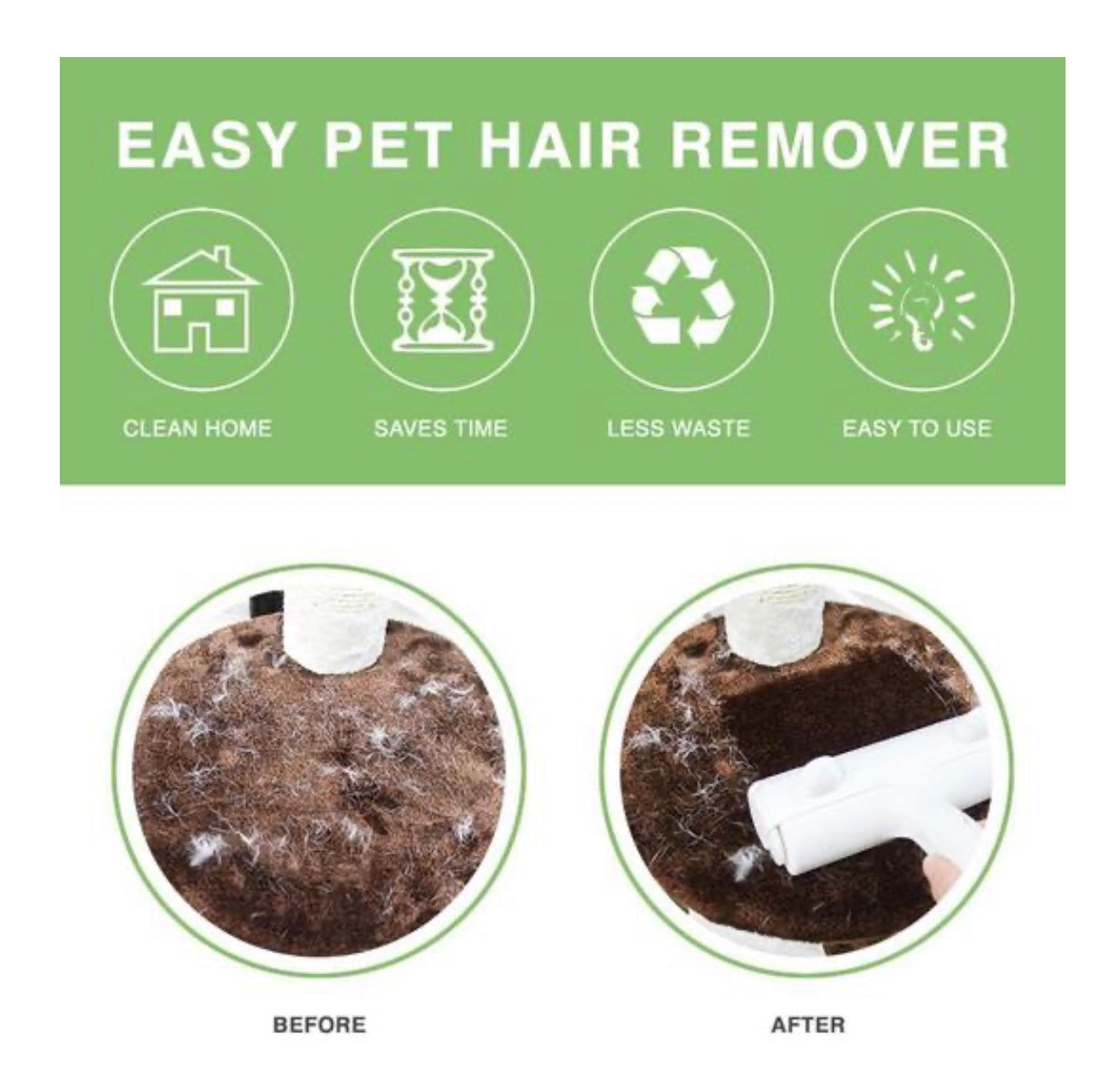 Reusable Pet Hair Remover Roller-2