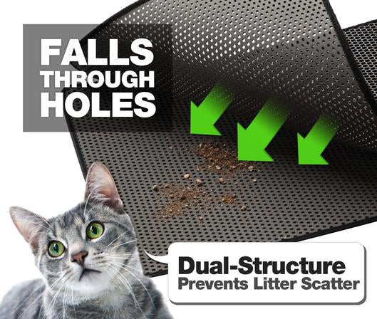 Double-Layer Cat Litter Trapping Mat